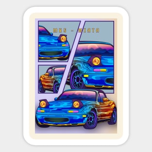 MX5 Miata Car Retro Sticker